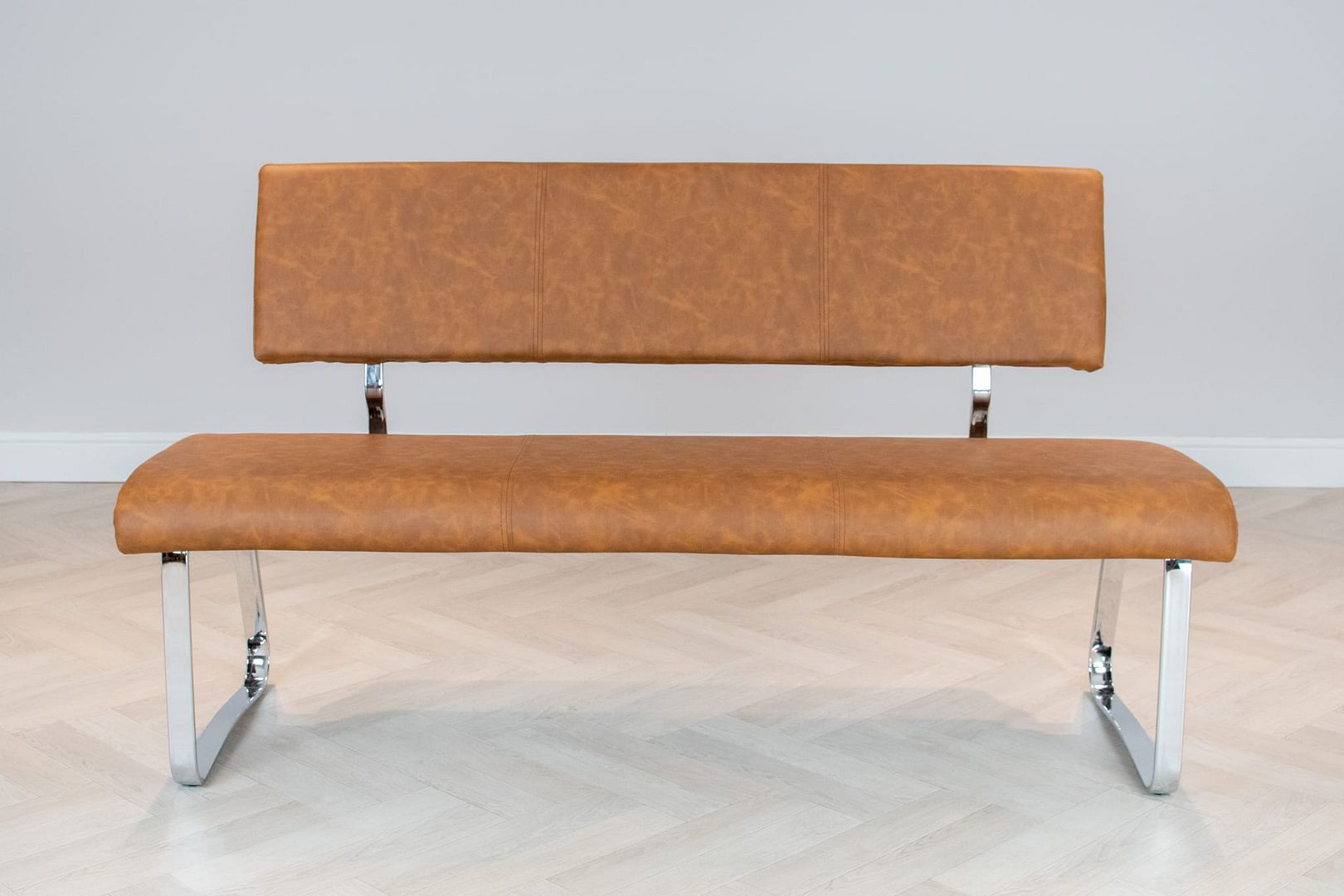 Dining Benches With Backrest Upholstered King - Mellow Ochre Velvet